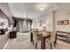 Stylish dining area with modern decor, connected to the living room and offering natural light and city views at 150 Las Vegas Blvd # 1503, Las Vegas, NV 89101