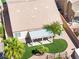 Backyard view featuring covered patio and grass area at 1515 Horizon Crest Ct, Henderson, NV 89012