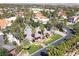 A captivating aerial view of a luxurious home, showcasing its landscaped grounds and tranquil surroundings at 1813 Skyline Dr, Las Vegas, NV 89117