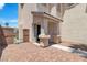 Charming front porch with brick pavers and a covered entryway, offering a welcoming appeal at 217 Turkey Creek Way, Henderson, NV 89074