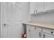 Bright pantry area featuring white cabinets and a countertop with additional storage at 217 Turkey Creek Way, Henderson, NV 89074