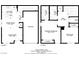 Floor plans showing both first and second floor layouts with dimensions of each room at 2773 Green Envy Ave # 245, North Las Vegas, NV 89086