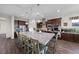 Spacious kitchen with a large center island, stainless steel appliances, and modern finishes at 35 Via Rizzuto, Henderson, NV 89011