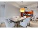 Dining area features a large table and view into kitchen at 4525 Dean Martin Dr # 2109, Las Vegas, NV 89103