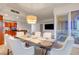 Spacious dining room with patio access at 4525 Dean Martin Dr # 2109, Las Vegas, NV 89103