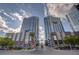 Modern high-rise towers with sleek design and palm trees, offering a luxurious urban lifestyle at 4525 Dean Martin Dr # 2109, Las Vegas, NV 89103