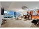 Spacious living room with open floor plan, city views, and modern fixtures at 4525 Dean Martin Dr # 2109, Las Vegas, NV 89103