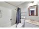 Standard bathroom with tub/shower combination, vanity sink, and basic fixtures at 4556 Kenilworth Ct, Las Vegas, NV 89147