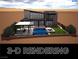 3D rendering features a modern home with a pool, spa, and outdoor living spaces at 5364 Succulent Rose Dr, Las Vegas, NV 89135