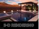 Serene pool view with a waterfall feature and an outdoor bar area, perfect for relaxation and entertainment at 5364 Succulent Rose Dr, Las Vegas, NV 89135