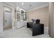 Well-lit office with custom built-ins, modern desk, and neutral color palette at 9 Clear Crossing Trl, Henderson, NV 89052