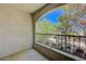 Private balcony offers a relaxing outdoor space with a neighborhood view and fresh air at 950 Seven Hills Dr # 1921, Henderson, NV 89052