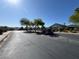 Neighborhood street view in a suburban community with mature landscaping and clear blue sky at 1006 Winding Hill St, Henderson, NV 89002