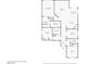 Detailed floor plan of a home with bedrooms, bathrooms, living room, kitchen, dining room, and garage layout at 10416 Skye Arroyo Ave, Las Vegas, NV 89166