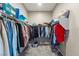 Walk-in closet providing ample storage space with double hanging rods and shelving at 11672 Barga Ct, Las Vegas, NV 89138