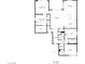 Detailed floor plan showcasing the layout of the home, including bedroom, bathroom, kitchen, and living spaces at 11672 Barga Ct, Las Vegas, NV 89138