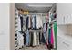 Well-organized walk-in closet with ample storage space for clothing, shoes, and accessories at 15 Pheasant Ridge Dr, Henderson, NV 89014