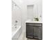 Modern bathroom with tiled shower and sleek vanity at 1596 Pacific Baza St, Las Vegas, NV 89138