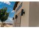 Exterior shot of the window and light fixtures at 1801 S Manzanita Dr, Pahrump, NV 89048