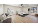 Inviting main bedroom with ensuite access, bathed in natural light from a large window and French doors at 1917 N Moapa Valley Blvd, Logandale, NV 89021