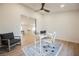 Home office featuring a white desk, chair, and ample natural light at 1917 N Moapa Valley Blvd, Logandale, NV 89021