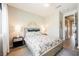 Inviting bedroom featuring a comfortable bed, stylish nightstands and décor at 2750 Evolutionary Ln, Las Vegas, NV 89138