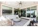 Inviting covered patio with stylish seating and an open design, ideal for enjoying outdoor living at 2750 Evolutionary Ln, Las Vegas, NV 89138