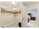 Walk-in closet with storage shelving at 3159 Via Como, Henderson, NV 89044