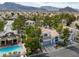 Inviting home featuring a community pool and mountain views in a beautiful residential neighborhood at 3481 Creek River Dr, Las Vegas, NV 89129