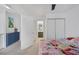 Comfortable bedroom featuring neutral walls and a closet for convenient storage at 3481 Creek River Dr, Las Vegas, NV 89129
