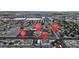 Aerial view showcasing nearby amenities including the First Baptist Church and W. Oakey Blvd near Arville St at 4404 Hillcrest Ave, Las Vegas, NV 89102
