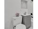 Modern bathroom featuring a gray vanity and new fixtures at 4404 Hillcrest Ave, Las Vegas, NV 89102