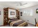 Cozy bedroom featuring a built-in cabinet with a Murphy bed for optimal space utilization at 5104 Burr Oak Dr, Las Vegas, NV 89130
