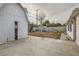 Backyard has a cinder block wall and an outbuilding with a gray roof at 613 Stanford St, Las Vegas, NV 89107