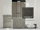 Selection of interior design materials, including flooring, counter tops, and cabinet colors at 64 Via Montoro, Henderson, NV 89011