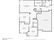 Detailed upstairs floor plan showcasing layout of bedrooms, closets and primary bathroom at 8934 Pomona Ct, Las Vegas, NV 89147