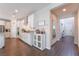 Modern kitchen with white cabinets, stainless steel appliances, and sleek countertops at 10829 Crestview Pointe Ave, Las Vegas, NV 89166