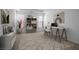 Home office featuring modern desk setup, ample storage, and stylish decor at 11569 Velicata Ct, Las Vegas, NV 89138