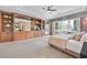Bright and airy main bedroom showcasing custom built-ins and soft textures at 3000 Hammerwood Dr, Las Vegas, NV 89135