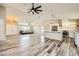 Open concept living area with a modern kitchen and ample space for entertaining at 335 Simon Bolivar Dr, Henderson, NV 89014