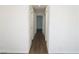Hallway featuring vinyl floors, neutral paint, and recessed lighting at 404 Vassar Ln, Las Vegas, NV 89107