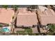 Aerial view of home showing roof and backyard at 4176 Demoline Cir, Las Vegas, NV 89141