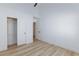 Bedroom featuring wood floors and closet at 4176 Demoline Cir, Las Vegas, NV 89141