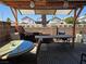Backyard patio with gazebo and table at 4612 Supreme Ct, Las Vegas, NV 89110