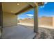 New backyard with concrete and block wall at 6607 Summershade St, North Las Vegas, NV 89086