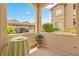 Picture of furnished exterior balcony with a table and chairs at 8985 S Durango Dr # 1177, Las Vegas, NV 89113