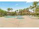Resort-style pool and hot tub surrounded by palm trees and lounge chairs offering a relaxing outdoor oasis at 8985 S Durango Dr # 1177, Las Vegas, NV 89113