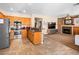 Open-concept kitchen with stainless steel appliances and seamless flow to living area at 10612 Gum Tree Ct, Las Vegas, NV 89144