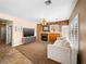 Comfortable living room featuring a fireplace, ample seating, and neutral decor at 10612 Gum Tree Ct, Las Vegas, NV 89144
