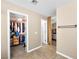 Spacious walk-in closet with lots of hanging storage at 10612 Gum Tree Ct, Las Vegas, NV 89144